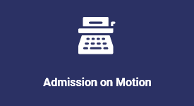 Admission on Motion tile